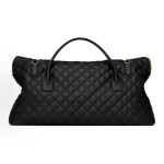 SAINT LAURENT YSL ES quilted vintage travel bag for women in black